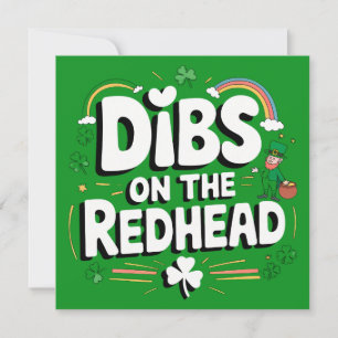 Anrecht auf die Rothaarige Lustiger St. Patrick's Einladung