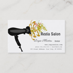 Anreden von Salon-HaartrocknerBeauticians Terminkarte