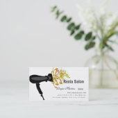 Anreden von Salon-HaartrocknerBeauticians Terminkarte (Stehend Vorderseite)