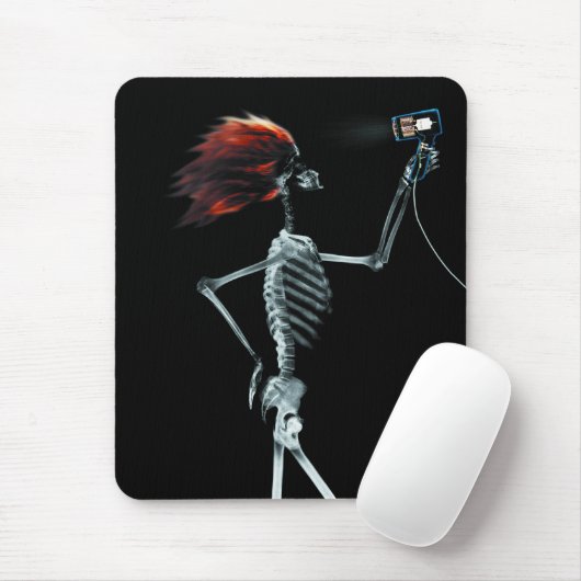 ANREDENDES RÖNTGENSTRAHL-SKELETON HAAR - VORLAGE MOUSEPAD (Mit Mouse)