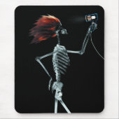 ANREDENDES RÖNTGENSTRAHL-SKELETON HAAR - VORLAGE MOUSEPAD (Vorne)