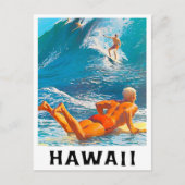Anreise nach Hawaii Postkarte (Vorderseite)
