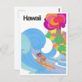 Anreise nach Hawaii Postkarte (Vorne/Hinten)