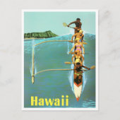 Anreise nach Hawaii Postkarte (Vorderseite)