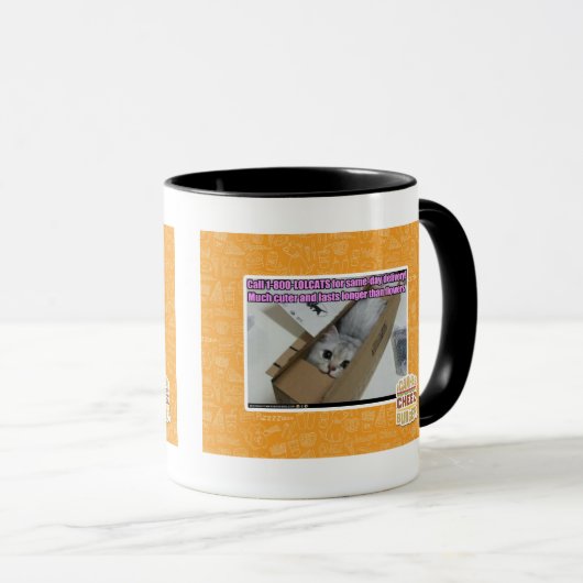 Anruf 1-800-LOLCATS Tasse (VorderseiteRechts)