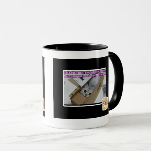 Anruf 1-800-LOLCATS Tasse (VorderseiteRechts)