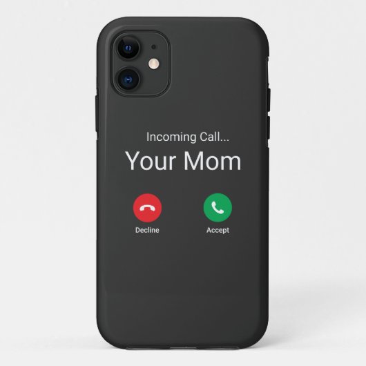 Anruf aus Ihrer Mama Case-Mate iPhone Hülle (Rückseite)