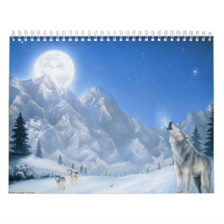 Anruf der Wolf-Kalender Kalender