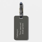 Anruf-Ente Gepäckanhänger (Rückseite vertikal)