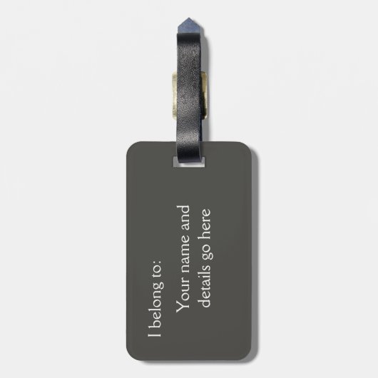 Anruf-Ente Gepäckanhänger (Rückseite vertikal)