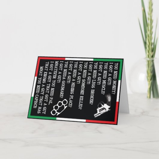 ANRUF-KENNZEICHEN-GRUSS-KARTE, LUSTIGE KARTE (Vorderseite)