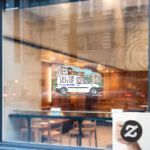 Anruf mit Telefonnummer Fensteraufkleber (Café-Fenster)