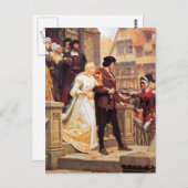 Anruf von Edmund Blair Leighton Postkarte (Vorne/Hinten)