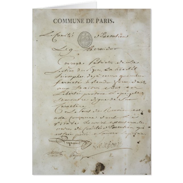 Anruf von Maximilien de Robespierre (Vorne)