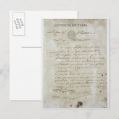 Anruf von Maximilien de Robespierre Postkarte (Vorne/Hinten)