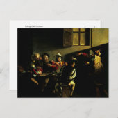 Anruf von St. Matthew durch Caravaggio Postcard Postkarte (Vorne/Hinten)
