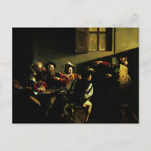 Anruf von St. Matthew durch Caravaggio Postcard Postkarte