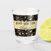 Anrufbeantworter oder Name | Happy New Year 1,5 oz Schnapsglas (Vorderseite)