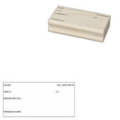 Anrufprotokoll Gummistempel (Stempel)