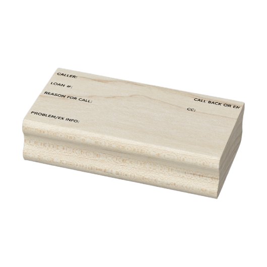 Anrufprotokoll Gummistempel (Stempel)