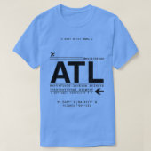 Anrufschreiben des internationalen Flughafens ATL T-Shirt (Design vorne)