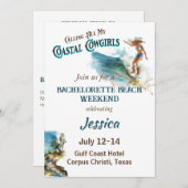 Anrufung aller Junggeselinnen-Abschied meiner Cowg Einladung (Vorne/Hinten)