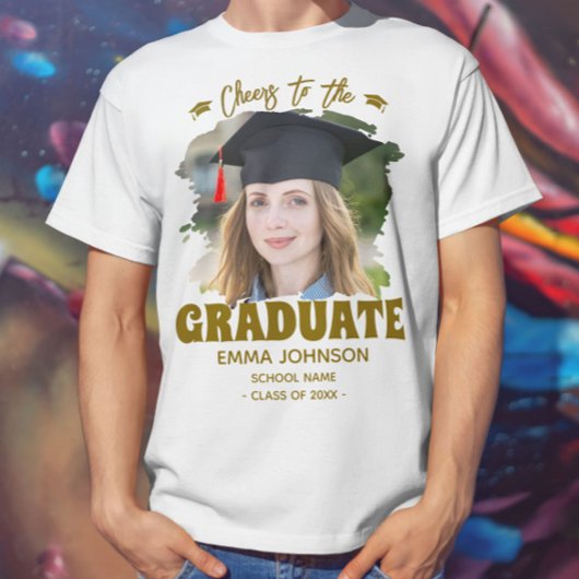 Anrufung der Graduate Custom Foto Family T-Shirt