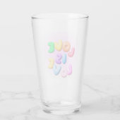 Anrufung der Liebe: 3D-Rainbow-Pint-Glas Glas (Rückseite)