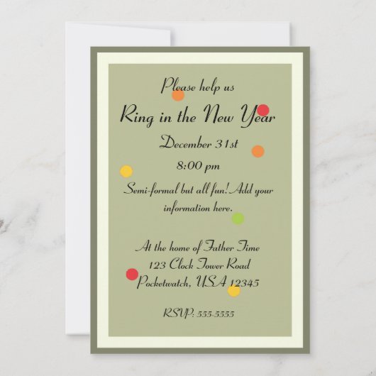 Anrufung Einladung (Rückseite)