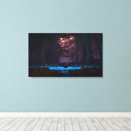 Anrufung gepackter Canvas Leinwanddruck (Insitu (Holzboden))