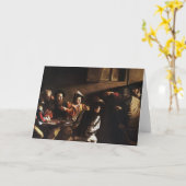 Anrufung von St. Matthew durch Caravaggio Karte (Gelbe Blume)