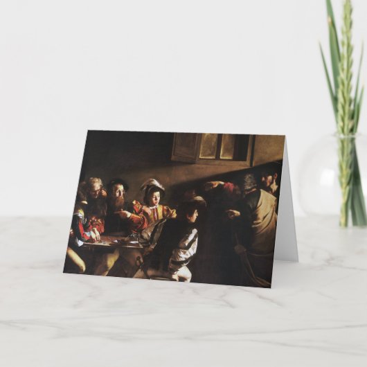 Anrufung von St. Matthew durch Caravaggio Karte (Vorderseite)
