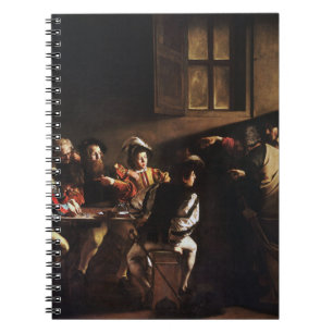 Anrufung von St. Matthew durch Caravaggio Notizblock