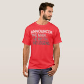 Ansager Design-Geschenk T-Shirt (Vorne ganz)