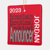 Ansager Extraordinaire CUSTOM Keramikornament (Links)