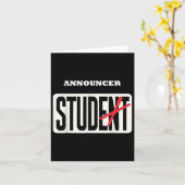 Ansager Student Shirt Funny Abschluss Ankündigung (Gelbe Blume)