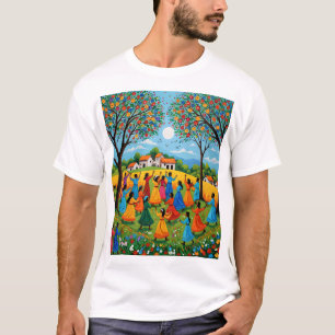 Ansammlung - Ältere und Folktaler in Gond A T-Shirt