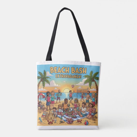 Ansammlung am Strand Tasche (Rückseite)