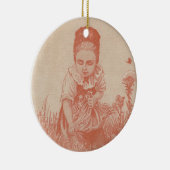 Ansammlung Blume Ephemera Keramik Ornament (Rechts)