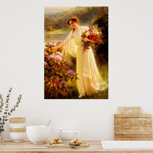 Ansammlung Blume Poster (Küche)