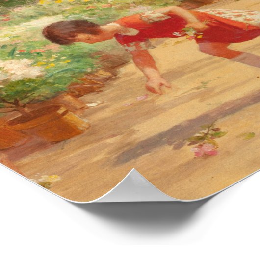 Ansammlung Blume | Victor Gabriel Gilbert Poster (Ecke)