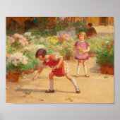 Ansammlung Blume | Victor Gabriel Gilbert Poster (Vorne)