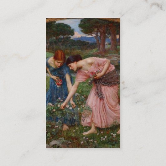 Ansammlung Blume Visitenkarte (Rückseite)