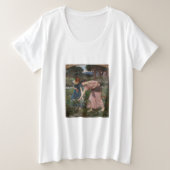 Ansammlung Blume von John Waterhouse Große Größe T-Shirt (Design vorne)