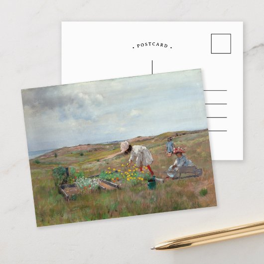 Ansammlung Blume | William Merritt Chase Postkarte