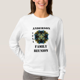 Ansammlung Celestial Gold Blue Wiedersehen T-Shirt