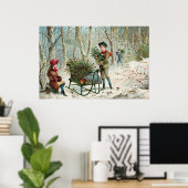 Ansammlung Christmas Holly c.1890 Poster (Heimbüro)