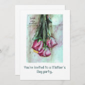 Ansammlung der Einladungs-Mutter Tages Einladung (Vorne/Hinten)