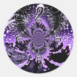 Ansammlung der Liebe_ Runder Aufkleber