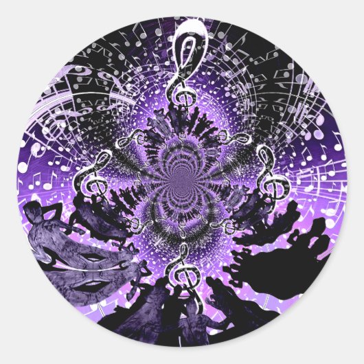 Ansammlung der Liebe_ Runder Aufkleber (Vorderseite)